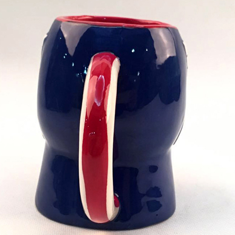 定制浮雕凹凸系列陶瓷杯 异形马克杯 3D人物手绘陶瓷水杯(图1)